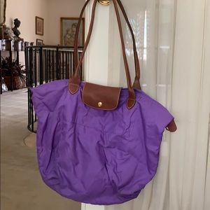 Purple longchamp le pliage